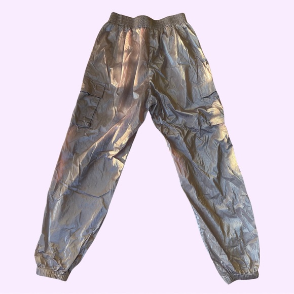 Forever 21 Metallic Purple Cargo Pants - Picture 2 of 4